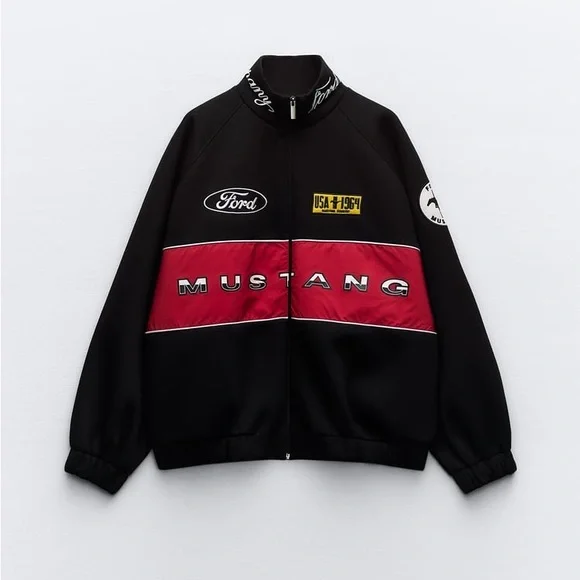地下室プラス cropped mustang bomber jacket 大阪店WEB限定【Chikashitsu +】cropped mustang bomber jacket